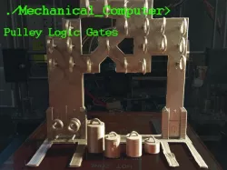 Mechanical Computer: Pulley Logic Gates