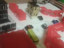 Miniature CITY for HO MODEL RAILROAD - HO Miniature Parts Kit