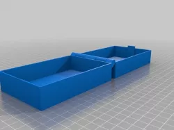 My Customized Hinged Box With Latch, Somewhat Parametric and Printable In One Piece