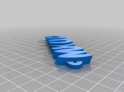 My Customized iamburny's v2  Text - Name Keyring / Keyfob