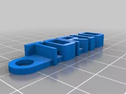 My Customized Message Keychain