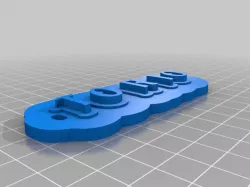 My Customized Multiline Tag or Keychain