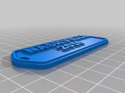 My Customized Multiline Tag or Keychain
