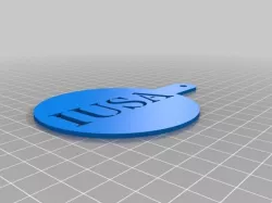 My Customized Parametric  Coffee Stencil IUSA