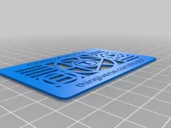 My Customized Thingiverse's custom business card