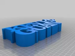 My Customized Variable WORD Sculpture (Kevin/Guan)