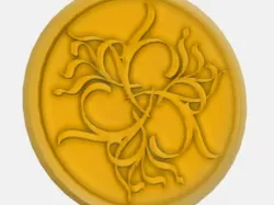 Ornamental Coin - Aesthetic Lorentz Force Curves