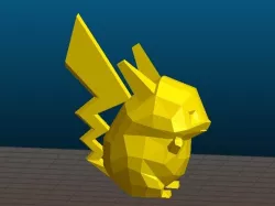 Pikachu Pokemon (low poly fat ver.)