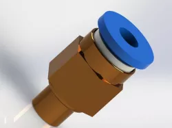 Pneumatic Coupling PC4-M6 - 4mm OD PTFE Tubing - 6mm Thread