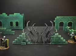 Ruined Arcane Wall (15mm scale)