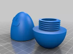 Screwable pokemon egg