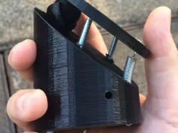 Secondary mirror mount for trackball telescope