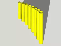 Simplified C5-C6 Pan Flute