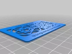 Thingiverse Business Card - tbuser