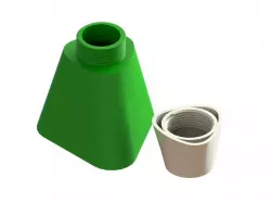 Trilobular Container - Threaded