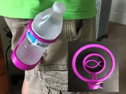 Water bottle tote for fishers