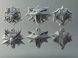 Witcher amulet collection