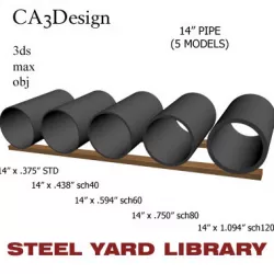 14in Pipe 3D model