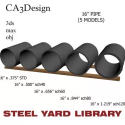 16in Pipe 3D model