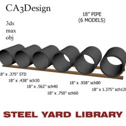 18in Pipe 3D model