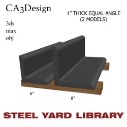 1in Thick Equal Angle 3D model