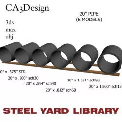 20in Pipe 3D model
