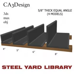 5 8in Thick Egual Angle 3D model