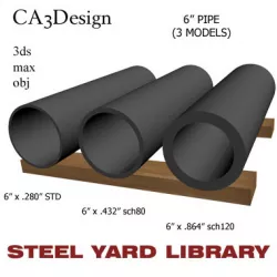6in Pipe 3D model