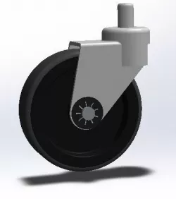 75mm wheel rubber 
