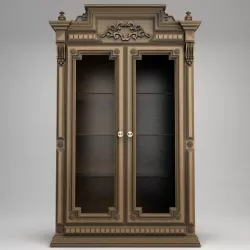 Antique Display Cabinet 3D model