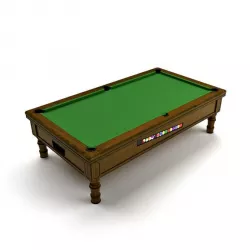 Antique Pool Table 3D model