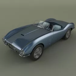 Aston Martin DB2 4 Bertone Spider 3D model