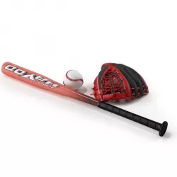 Baseball Elements Bat Ball Glove 3D model