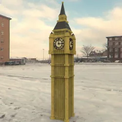 Big Ben for 3ds obj and fbx formats 3D model