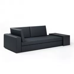 Black Modern Sectional Loveseat Couch 3D model