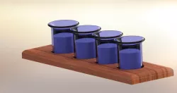 Candle Holder with Candles