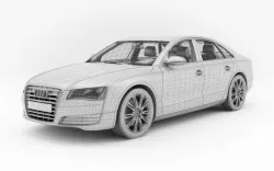 Car   Audi A8 3D model
