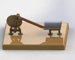 crank an sloted lever
