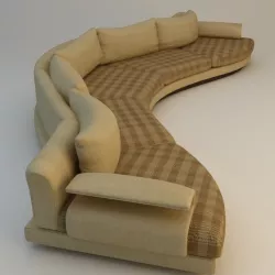Curvy Sofa 3D model