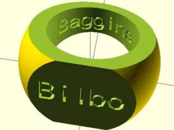 Customizable Inscription Ring