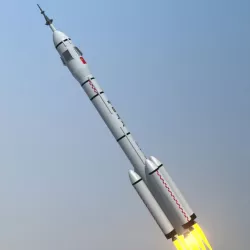 CZ 2F Launch Vehicle 3D model