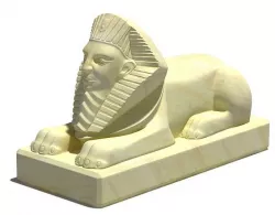 Egyptian Sphinx Statue 3D model
