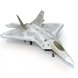F22 Raptor Fighter Aircraft 3D model