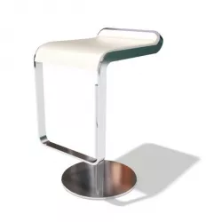Futuristic White Bar Chair 3D model
