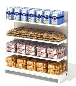 Grocery Store Shelf With Baking Goods 3D model