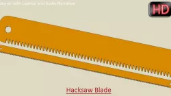 Hacksaw Blade (Creo Parametric 2.0)