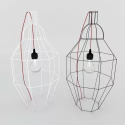 hexagonal wire lamp 3D model