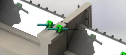 Hydraulic driven flap gate