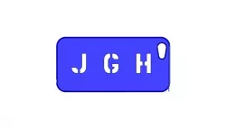 iPhone 5C case with initials