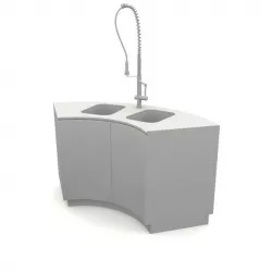 Kitchen Sink   White 3D model